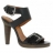 Sandales Talons HARLOT Rhubarb Cuir Femme Noir