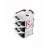 Set de 3 miniatures carres profondes, noir effet fonte, belle cuisine