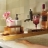Set de salle de bains en céramique et bamboo, Present Time