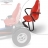 SIEGE PASSAGER ROUGE DELUXE POUR KART BERG EXTRA AF