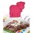 Silikomart Moule enfants - Vache coloris magenta 152x156 H 27 mm