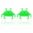 Space Invaders Earring Green