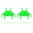 Space Invaders Earring Green