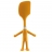 Spatule figurine orange - Fiesta