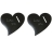 Stickers ardoise bulle Love (X2)