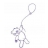 Stickers ourson ballon