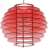 Suspension Zoom rouge