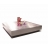 Table basse design en inox brossé