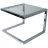 Table basse design verre mini U