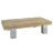 Table basse inox et bois Montreal mobilier Hanjel