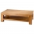 Table basse rectangle en teck massif Cosmos blanchi