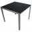 Table carrée Biscarrosse noire 70 cm