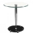 Table d'appoint design Ola Couleur Noir Matière Métal/Verre