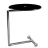 Table d'appoint design Roll Couleur Noir Matière Verre/Acier