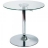 Table de bar Glass disc