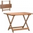 Table de jardin carre en bois de grande taille et pliante pour un gain de place maximum.