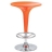 Table haute bar design Plate ORANGE