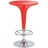 Table haute bar design Plate RED
