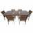 Table rectangulaire Anglet beige 150 cm