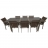Table rectangulaire Anglet beige 200 cm