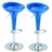 Tabouret de bar design Curve (X2) Couleur Bleu Matière ABS