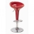 Tabouret de bar design Curve (X2) Couleur Rouge Matière ABS