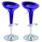 Tabouret de bar design Curve (X2) Couleur Violet Matière ABS