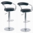 Tabourets de bar Big jazzy noir avec accoudoirs (X2)