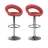 Tabourets de bar Big Jazzy rouges (X2)