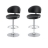 Tabourets de bar PERFECT COMFORT noirs (X2)