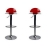 Tabourets design Altesse rouges (X2) Couleur Rouge Matière Plastique