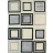 Tapis Chekers Gris Beige Noir