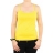 Tee shirt fille débardeur Jaune