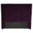 Tête de lit capitonnée 160 velours aubergine