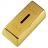 Tirelire design Lingot d'or Gold métal