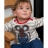Top coton bio - Mouse in dungarees