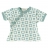 Top Retro Print bébé coton bio - Bleu