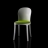Vanity chair structure blanche Magis