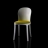 Vanity chair structure blanche Magis
