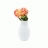Vase Knitted checks porcelaine