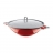 Wok fonte émaillée Chambord rouge