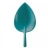 Zak designs Assiette de dégustation feuille Fulla 13 cm : Bleu aqua