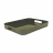 Zak designs Plateau Gallery rectangulaire - Dessous alvéolé - Taupe : 32.5 x 26 cm