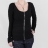 Zipped Cardigan With Decorative Seams
